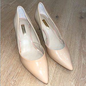 Louise Et Cie Leather D'Orsay Pumps - Neutral Color - Size 6.5